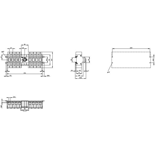 3KC0434-2NE00-0AA0 Siemens Sentron Netzumschalter 4pol. 160A Produktbild Additional View 2 L