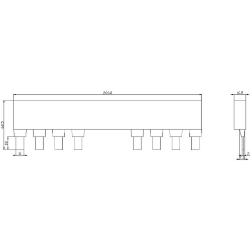 3KC9218-2 Siemens Verbindungsbrücke 4pol Produktbild Additional View 1 L