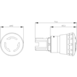 3SU1000-1HB20-0AA0 Siemens NOT HALT PILZDRUCKTASTER, 40MM, ROT Produktbild Additional View 1 S