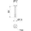 3498261 Obo Brandschutz-Schraubanker MMS-plus 7,5X50mm, Panhead, Antrieb T30 Produktbild Additional View 1 S