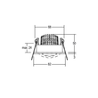 33353253 Brumberg LED Einbaustrahler 230V,6W,3000K,IP65 Produktbild Additional View 1 S
