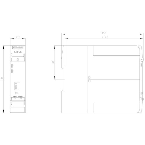 3SK1121-1AB40 Siemens SIRIUS SICHERHEITSSCHALTGERAET ADV R3+1 Produktbild Additional View 2 L