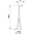 6175504 Obo WDKH TW60LGR Trennwand halogenfrei 15x50x2000 Polycarbonat/Acr Produktbild Additional View 1 S