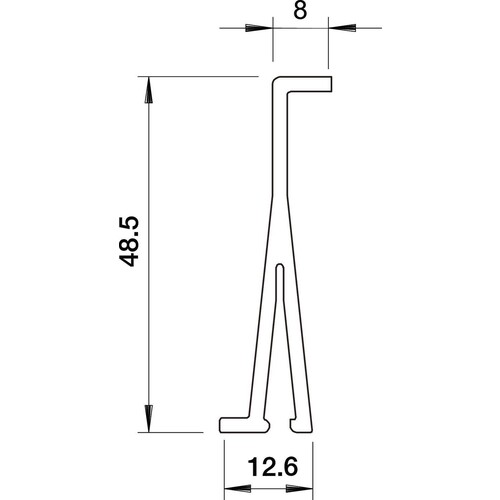 6175504 Obo WDKH TW60LGR Trennwand halogenfrei 15x50x2000 Polycarbonat/Acr Produktbild Additional View 1 L