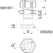 2024942 Obo V TEC TB20 06 08 Kabelverschraubung, teilbar Dichteinsat Produktbild Additional View 1 S