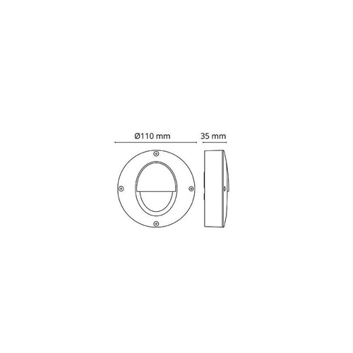 923015 SG Leuchten CALLISTO WAND 4W LED 3000K, graphit Produktbild Additional View 1 L