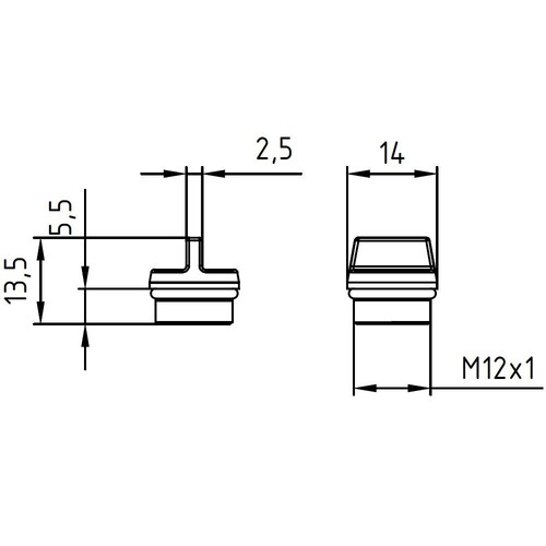 3RK1901-1KA00 Siemens AS I VERSCHLUSSKAPPE M12 F. MODULE IP67 Produktbild Additional View 1 L