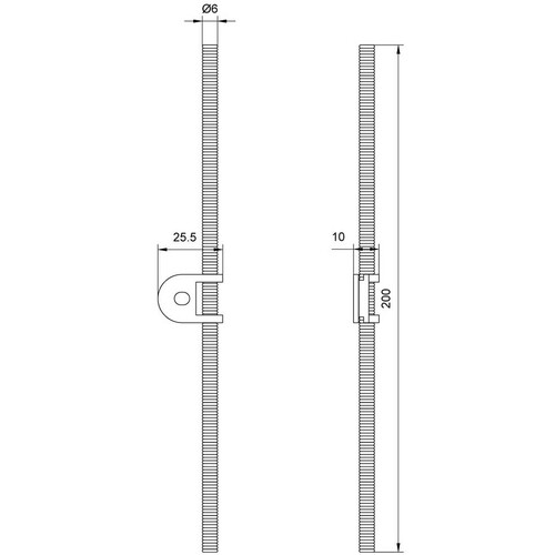 3SE5000-0AA81 Siemens STANGENHEBEL FEDER 200MM F.3SE51/52 Produktbild Additional View 1 L