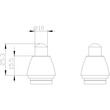 3SE5000-0AC02 Siemens ANTRIEBSKOPF MET.3SE51/52,KUPPENST. Produktbild Additional View 1 S