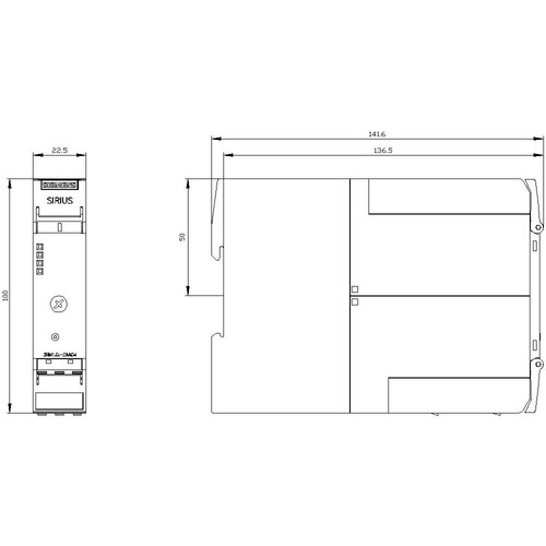 3RM1302-2AA04 Siemens WENDESTARTER 0,4 2,0A, 24V SAFETY PUSH Produktbild Additional View 2 L