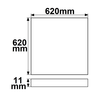 113256 Isoled LED Panel Business Line 625 UGR19 2H, 36W, Rahmen weiß, neutral Produktbild Additional View 1 S