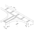 10053 Trayco CL60 T 300 DG Kabelleiter T Stück   Cable Ladder T-piece Produktbild Additional View 1 S