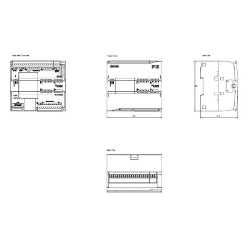 6ES7214-1AF40-0XB0 Siemens CPU 1214 FC, DC/DC/DC, 14DI/10DO/2AI Produktbild Additional View 2 L