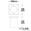 113300 Isoled Bodeneinbaustrahler für GU10, quadratisch, exkl. Leuchtmittel Produktbild Additional View 1 S