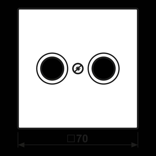 ME2990TVC Jung Abdeckung f. Antennen-Steckdose Produktbild Additional View 1 L