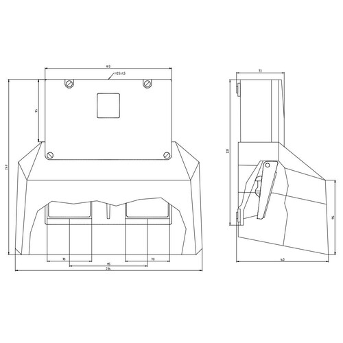 3SE2932-0AA20 Siemens Fusstaster,2 pedalig,mit Haube,1S+1OE Produktbild Additional View 2 L