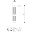 3497860 Obo VMU SH 12x80 Kunststoff Siebhülse für Voll  und Lochstein  Poly Produktbild Additional View 1 S