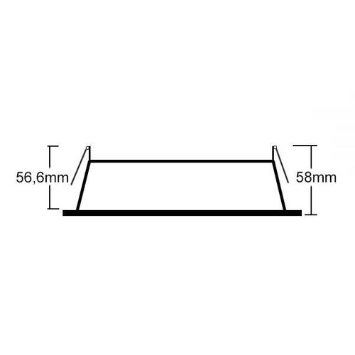 113351 Isoled Erweiterungsring rückversetzt rund weiß matt für Einbaus Produktbild Additional View 1 L