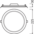 4058075079090 Ledvance DL SLIM DN210 18W/3000K WT IP20 Produktbild Additional View 2 S