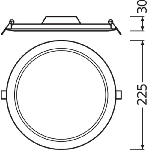 4058075079113 Ledvance DL SLIM DN210 18W/4000K WT IP20 Produktbild Additional View 2 L