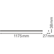 4058075099739 Ledvance LN COMP BATTEN 1200 20W/3000K Lichtleiste Produktbild Additional View 2 S