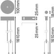 4058075133303 Ledvance LN INDV DALI SUSPENSION KIT Produktbild Additional View 1 S