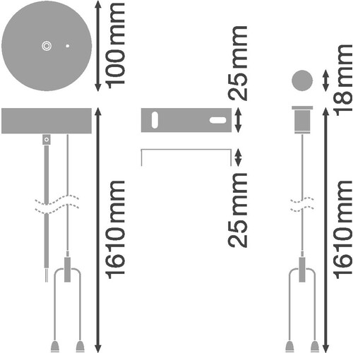 4058075133303 Ledvance LN INDV DALI SUSPENSION KIT Produktbild Additional View 1 L