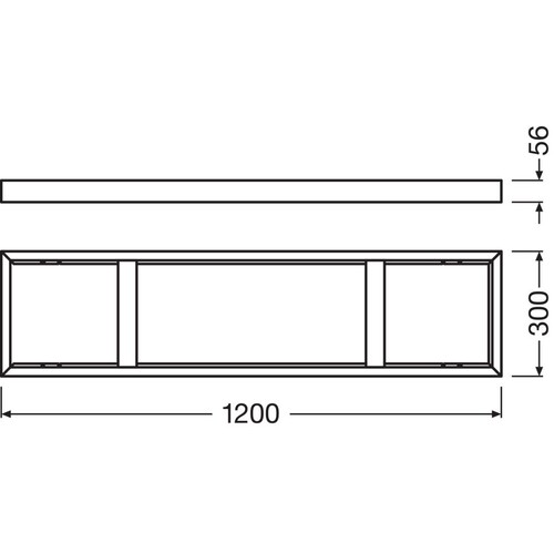 4058075108820 Ledvance PANEL 1200 SURFACE MOUNT KIT Produktbild Additional View 1 L