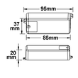 112587 Isoled LED PIR Bewegungs Sensor mit Sensorkopf, Reichweite 3 m, 230V, m Produktbild Additional View 1 S