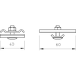 6015107 Obo K 11 262 FT Seitenverbinder für Gitterrinne 60x40 Stahl tauchfeuerv Produktbild Additional View 1 S