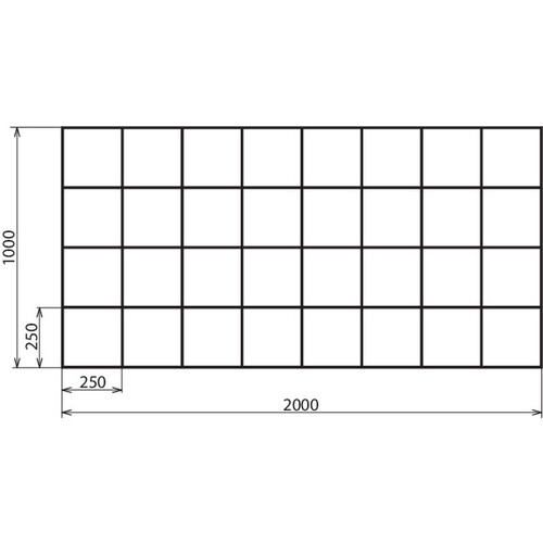 618214 Dehn Gittermatte 250 NIRO (V4A) Abmessung: 2000 x 1000 mm Produktbild Additional View 1 L