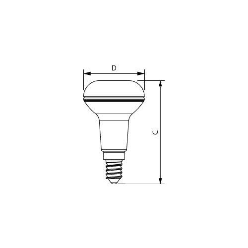 81175700 Philips Lampen CoreProLEDspot ND2.8 40W R50 E14 827 36D Produktbild Additional View 2 L