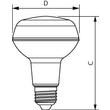 81183200 Philips Lampen CoreProLEDspot ND 4 60W R80 E27 827 36D Produktbild Additional View 1 S