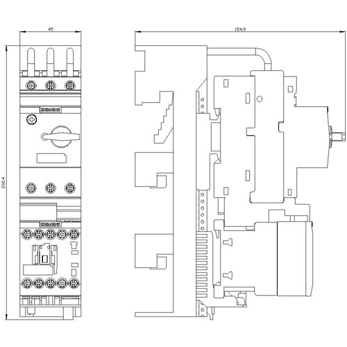 3RA2110-1BD15-1BB4 Siemens VERB.ABZW DS  S00 1,4 2A, DC24V Produktbild Additional View 2 L