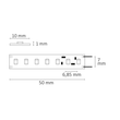 113555 Isoled LED Strip 17W 24V Warmweiss IP20 3000K 5m 1500lm/m Produktbild Additional View 1 S