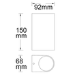 113295 Isoled Wandlampe Siara Up&Down IP54, 2xGU10, weiß Produktbild Additional View 1 S