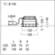 60815846 Zumtobel PANOS EVO R150H 16W LED830 FAL WH LED Decken-Einbauleuchte Produktbild Additional View 1 S