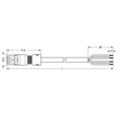 891-8994/106-407 Wago Anschlussleitung Buchse   offenes Leitungsende 4 polig,  Produktbild Additional View 1 S