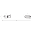 891-8995/216-402 Wago Anschlussleitung Stecker   offenes Leitungsende 5 polig, Produktbild Additional View 1 S