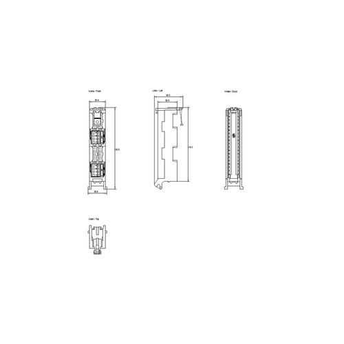 6ES7921-5AB20-0AA0 Siemens FRONTSTECKMODUL (DIGITAL 4X8E/A) S7-1500 Produktbild Additional View 1 L