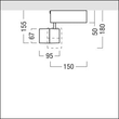 60714738 Zumtobel VIVO XS LED1400 930 LDO 3CY FL S BKMM LED-Strahler Produktbild Additional View 1 S