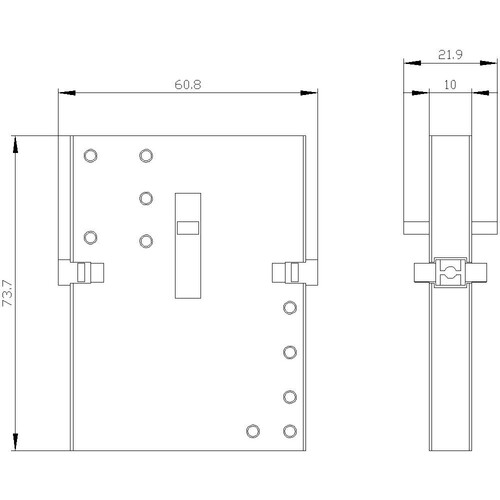 3RA2934-2B Siemens Mechanische Verriegelung seitlich anbaubar Produktbild Additional View 1 L