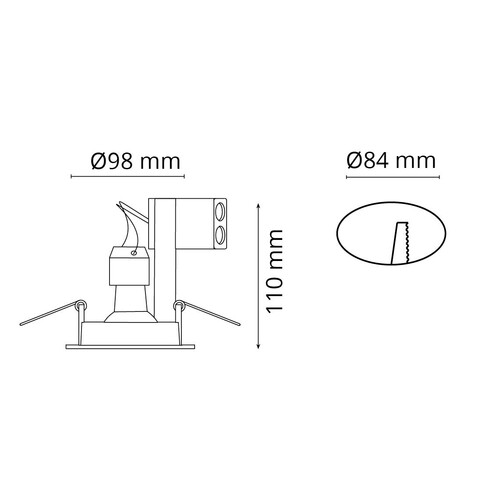 912962 SG Leuchten POLAR AIRTIGHT IP65 weiss matt, GU10, ohne Leuchtmittel Produktbild Additional View 1 L