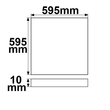 113262 Isoled LED Panel Business Line 600 UGR19 2H, 36W, Rahmen weiß, warmweiß Produktbild Additional View 1 S