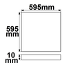 113262 Isoled LED Panel Business Line 600 UGR19 2H, 36W, Rahmen weiß, warmweiß Produktbild Additional View 2 S