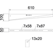 6442919 Obo AW 30 61 VA4301 Wand  und Stielausleger mit angeschweißter Kopfpl Produktbild Additional View 1 S
