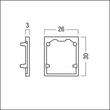 22169707 Zumtobel SUP2 TRACK U END PLATE BK Abschlussplatte Produktbild Additional View 1 S