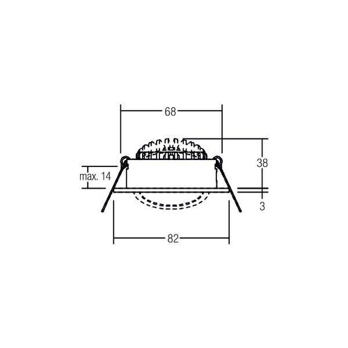 12461073 Brumberg LED Einbaustrahler 350mA,6W,d2w,weiss Produktbild Additional View 1 L