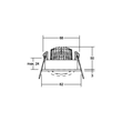 12353073 Brumberg LED Einbaustrahler 350mA,6W,3000K,IP65 Produktbild Additional View 1 S