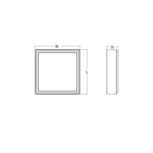 605251 SG Leuchten FRAME SQUARE schwarz 5,8W LED 3000K Produktbild Additional View 1 L